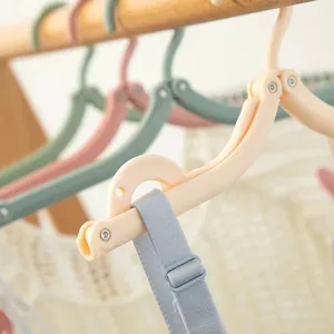 Séchoir à linge pliable portable en plastique pour salle de bain, voyages d'affaires et dortoirs étudiants - Multifonctionnel et écologique - Product Image 2