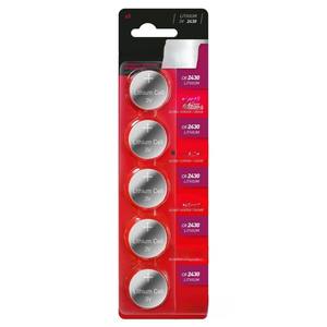 Pila de litio CR-2430, voltaje de 3V, para dispositivos electrónicos como relojes, controles remotos y juguetes. - Product Image 1