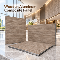 Panneau composite en aluminium à grain de bois de chêne, 4 mm, 4x8 pieds, revêtement PVDF, plaque ACP pour la décoration murale extérieure