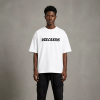 T-shirt Oversize Vierge en Coton 100% Filé Anneauté 240g, Qualité Supérieure, Alternative de Marque de Luxe, Impression de Logo Personnalisé, Coupe Moderne Minimaliste