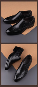 Producto más vendido: Zapatos formales de alta calidad para hombre 2026 - Zapatos de vestir y Oxford de cuero brocado personalizados - Product Image 4
