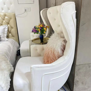Sillón Moderno de Terciopelo Verde de Lujo, Sillón Reclinable Individual <span class=keywords><strong>para</strong></span> Sala de Estar, Sillón Individual de Diseño - Product Image 1