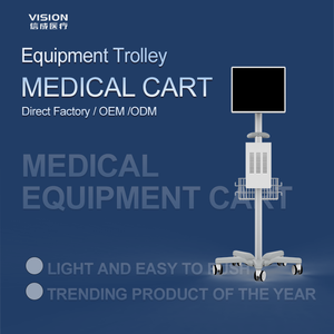 Chariot de dispositif médical de conception industrielle moderne en Chine avec support de roue IV en alliage d'aluminium à hauteur fixe pour tablette <span class=keywords><strong>iPad</strong></span> dans les hôpitaux - Product Image 3