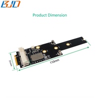 Adaptador Inalámbrico M.2 Key-M a Mini PCI-E MPCIe con Ranura para 1 Tarjeta SIM para Módulo Wifi BT / Módem 3G 4G LTE GSM