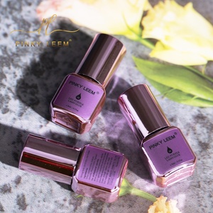 Pinky Leem Wholesale Purple 1s UV Lash Glue Waterproof Liquid LED Eyelash Extension Glue with Strong Hold - Product Image 1