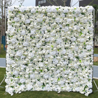 Guirlande décorative en roses de soie artificielles pour arche, chemin de table, rangée de fleurs pour mariage, Halloween, Nouvel An chinois, remise de diplôme, toile de fond