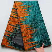 Tissu Jacquard Brocart Métallique Élégant Très Demandé, Prix de Gros, pour Robe de Scène Femme Africaine