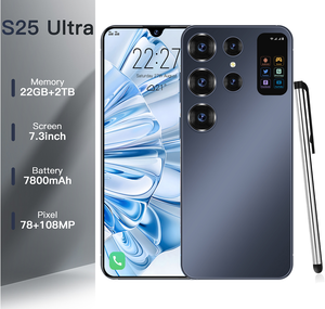 22G+2TB İndirimli Fiyat 2025 Yeni S25 ultra Kilitsiz Çift SIM Kartlı Telefonlar Global Versiyonlar LTE Hücresel 4G Akıllı Telefon Dahili Kalem - Product Image 1