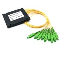 Répartiteur PLC à montage en rack, boîtier ABS, connecteurs SC UPC, type cassette 1x2 1x4 1x8 1x16, répartiteur optique PLC