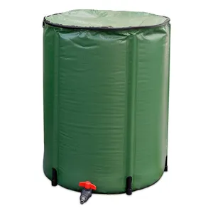 Tanque de agua de lluvia plegable para jardín, barril de agua de 100L, 200L, 250L, 500L, 750L, 1000L