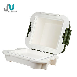 Glacière isotherme en plastique grande capacité <span class=keywords><strong>avec</strong></span> poignée et couvercle, maintien au chaud de 6 à 12 heures, pour utilisation en extérieur et en voiture - Product Image 4