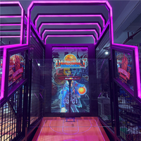 Machine d'arcade de basket-ball LCD pour aire de jeux intérieure, équipement de jeu vidéo commercial de tir au basket pour aire de jeux intérieure - Prix