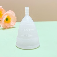 Copas menstruales de silicona OEM/ODM fáciles de limpiar para mujeres durante su ciclo menstrual