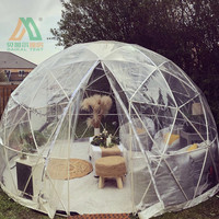 Dning/카페를 위한 옥외 투명한 Glamping 지오데식 이글루 돔 천막