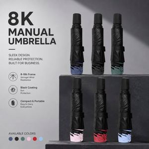 Wholesale Custom Logo Umbrella Manual Uv-proof Protection Lady Folding Umbrella <b>Sun</b> and Rain Business Promo Gift Umbrellas - Product Image 2
