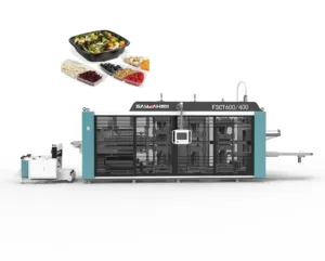 Automatic Take Away Food Box Vacuum Plastic Thermoforming Machine