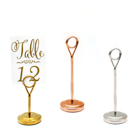 Porte-cartes de table élégant et moderne en acier inoxydable de haute qualité, support de menu, support de numéro de table, marque OEM, restaurant, hôtel