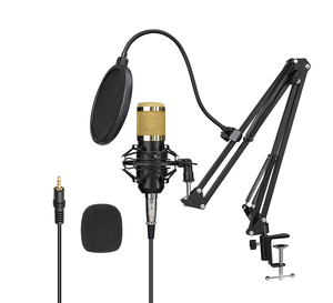 Kit de Microfone BM800 para Podcast e Acessórios, Microfone Condensador de Estúdio com Suporte para Cantar no Youtube, Computador e <span class=keywords><strong>Laptop</strong></span> - Product Image 1