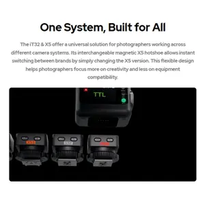 Flash pour appareil photo Godox <span class=keywords><strong>IFlash</strong></span> IT32 TTL avec montage magnétique, déclencheur flash sans fil X5 pour appareil photo Sony Nikon Canon Fujifilm Olympus - Product Image 3