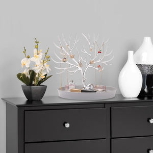 Paleta de exhibición organizadora de soporte de árbol de joyería galvanizada ecológica moderna para pendientes, collares, pulseras, anillos - Product Image 5