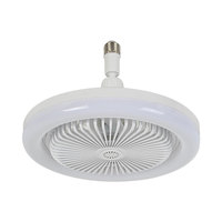 Ventilateur de plafond E27 à tête pivotante, lampe ventilateur à huile essentielle aromatique avec LED à intensité variable silencieuse, promotion chambre à coucher