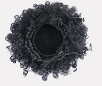 HB01 Chignons 100% Cheveux Humains, Style Queue de Cheval Afro Crépu Bouclé, Nouveau Modèle Populaire, Courte, Longue, Lisse, pour Femme, 6, 8, 10 pouces
