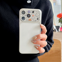 Protection d'objectif d'appareil photo mobile en verre trempé transparent à motif de dessin animé pour iPhone 17 Pro/Pro Max – Protection d'objectif tout-en-un