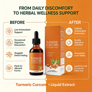 Gocce Liquide di Curcuma e Cimicifuga 60ml con Pepe Nero, Integratore Erboristico per Fegato e Digestione, OEM Ingrosso 60ml - Product Image 2