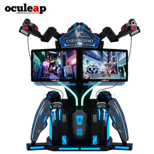 เครื่องเล่นเกมอาร์เคด Oculeap <span class=keywords><strong>VR</strong></span> 5D ปี 2027 เครื่องจำลองการยิงปืนเสมือนจริงกลางแจ้ง สำหรับสองคน 12D ปืนยิงในร่ม สนามเด็กเล่นในร่ม - Product Image 2