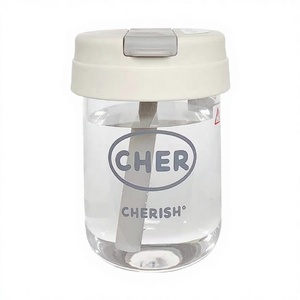 Vaso Clásico Ecológico de Alta Estética para Niños, Portátil, Sellado, con Pajita, de Plástico, para Escalada, Regreso a Clases, Estudiantes, Tendencia Ton-Ton - Product Image 3