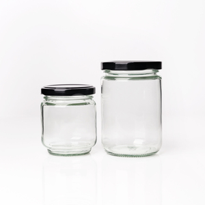 Nhiều kích cỡ vòng rõ ràng tùy chỉnh thiết kế nhà bếp sử dụng mứt gia vị lưu trữ Glass Mason Jar - Product Image 1