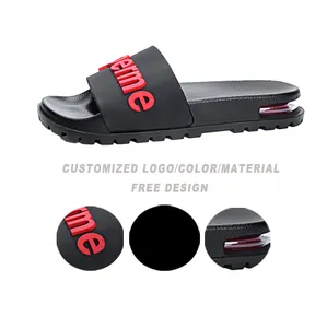 Oem Aangepaste Blank Slippers Custom Laatste Mannen Slippers Slides Black Slide Sandalen Heren Custom Luchtkussen Glijbaan Slippers