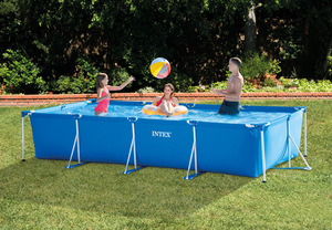 Intex 28270 2.2M X 1.5M X 0.6M Kids <strong>Pool</strong> Easy Set Garden Swimming <strong>Pool</strong> <strong>Rectangular</strong> Metal Frame <strong>Pool</strong> - Product Image 3