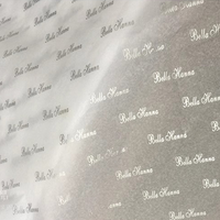 Bricolage fait à la main en vrac acheter 17gsm Mg papier de soie coloré en gros impression personnalisée perle tissu fleur emballage cadeau, achat en vrac