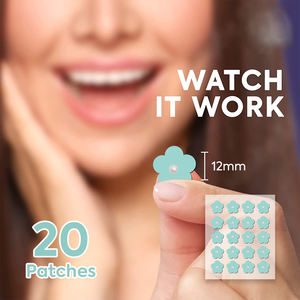 20 Parches <span class=keywords><strong>para</strong></span> el Acné con Forma de Flor Colorida, Nueva Forma, Parche Anti-Acné, 12 mm con Perla - Product Image 5