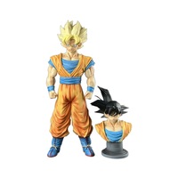 Figura Coleccionable de PVC Saiyan Son Goku Infinity Ultra GK, Modelo de Dibujos Animados de 25 cm, Unisex, Nueva Figura de Anime en Blíster