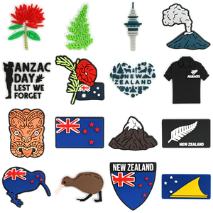 Charm per Scarpe con Bandiera dell'<span class=keywords><strong>Oceania</strong></span>, Decorazione per Zoccoli, Stili Nuova Zelanda e Australia, Charm per Scarpe con Bandiera Australiana all'Ingrosso - Product Image 4