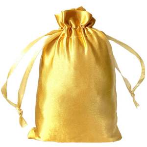 Bolsa para Extensiones de Cabello de 19*29cm, Colores Mezclados, Embalaje Personalizado, con Asa de Cuerda y Cierre de Cordón, Diseño Geométrico en Satén de Seda - Product Image 6