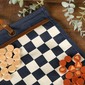 Set di giochi di scacchi da tavolo in pelle sintetica da viaggio Online personalizzato - Product Image 6