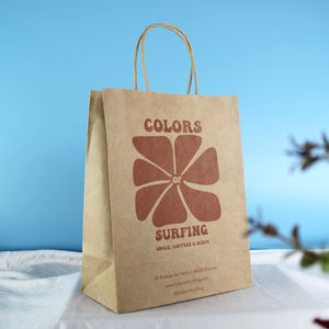 Bolsas de Papel Impresas para Envasado, Bolsas de Papel para Boutique, Compras, Entrega de Alimentos, Comida para Llevar, con Asas - Product Image 2