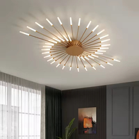 Lampe de lustre de plafond LED de luxe moderne éclairage de décoration intérieure avec lumières LED élégantes