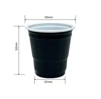Gelas Minum Plastik PP Sekali Pakai 2oz Grosir Warna Merah Hitam Biru Multi Warna Gelas Pesta Custom untuk Permainan Bir