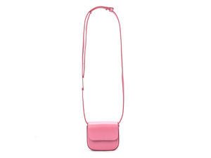 Bolso Bandolera de Cuero Genuino a la Moda, Elegante Bolso Bandolera Rosa para Mujer, Bolso de Maquillaje Portátil para Chicas - Product Image 6