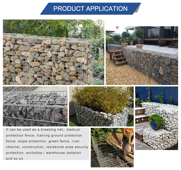 Best quality galvanized welded gabion basket gabion stone walls