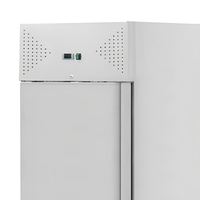 Réfrigérateur commercial à porte simple, vertical, en acier inoxydable, pour cuisine de restaurant