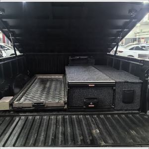 Stainless Steel Cargo Slide VRD4X4 Offroad 4WD Draws Pickup Truck <b>Bed</b> Slide Fridge Slide Pull Out Drawer System - Product Image 4