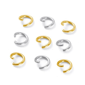 200pcs/bag <b>Cheap</b> Price Wholesale Vacuum Plating Stainless Steel Open <b>Ring</b> for DIY Jewelry Jump <b>Rings</b> Findings Accessories - Product Image 1