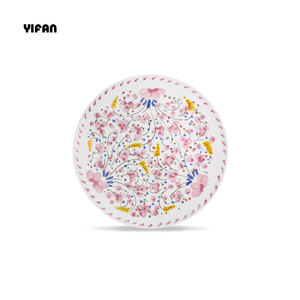 Platos Decorativos con Diseño de Flores Rosas <span class=keywords><strong>para</strong></span> Fiestas/Bodas/Alquiler, Vajilla de Porcelana <span class=keywords><strong>para</strong></span> Bodas - Product Image 5