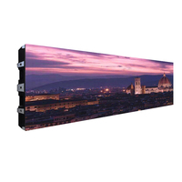Panel LED Modular Delgado Fijo para Interiores P3.91 de 1000x250mm, Pantalla de Visualización para Montaje en Pared para Uso en Ascensores