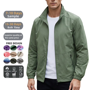 Chaqueta Bomber Entallada de Moda para Hombre, Chaqueta Cortavientos Informal con Cierre, para Primavera y Otoño - Product Image 1